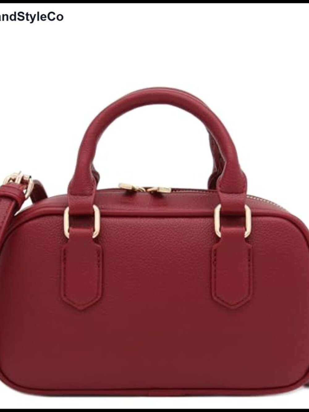 Mini PU Leather Satchel Purse Top Handle Crossbody Bag